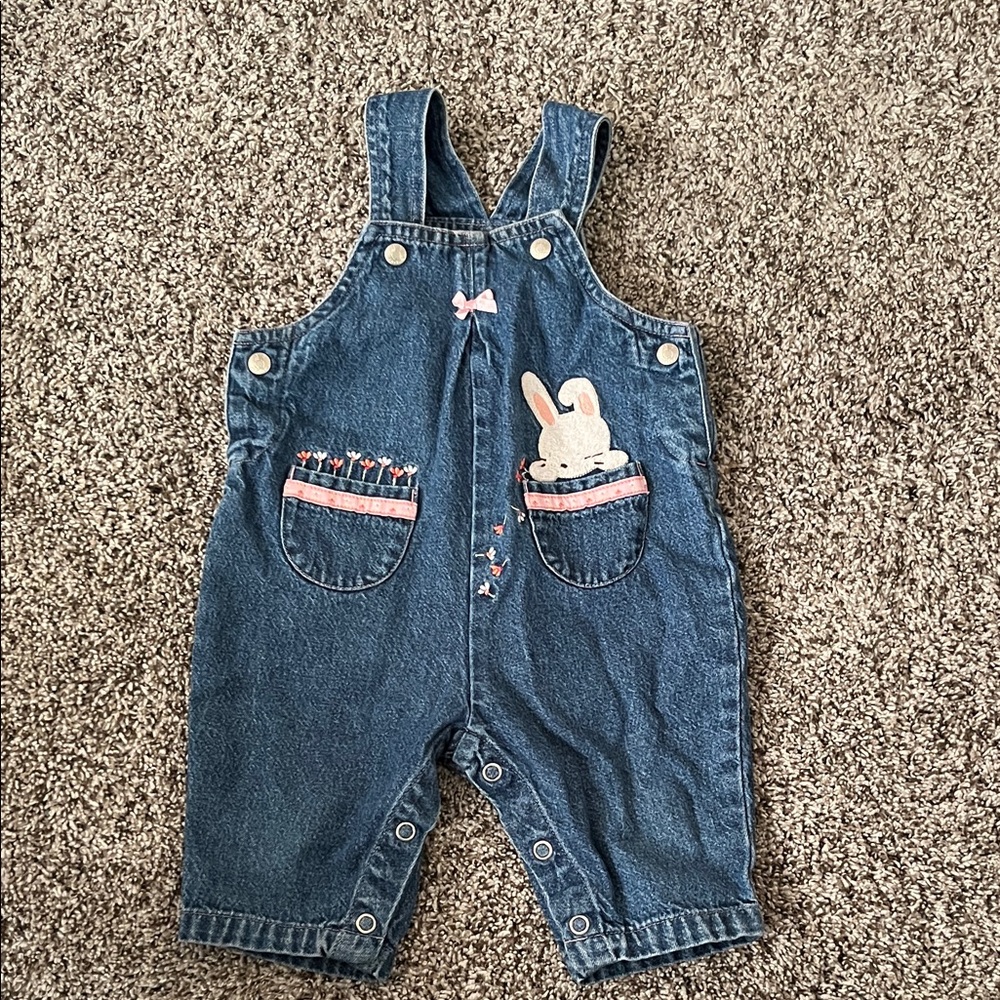 Vintage Carter’s Easter Bunny/Spring Baby Overalls